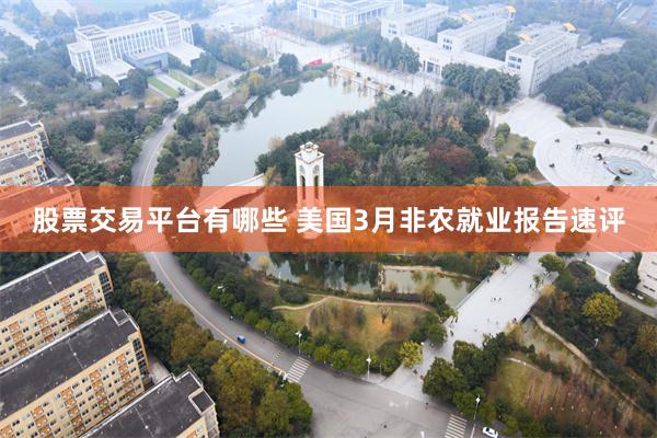 股票交易平台有哪些 美国3月非农就业报告速评