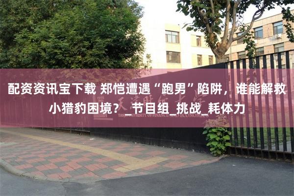 配资资讯宝下载 郑恺遭遇“跑男”陷阱，谁能解救小猎豹困境？_节目组_挑战_耗体力